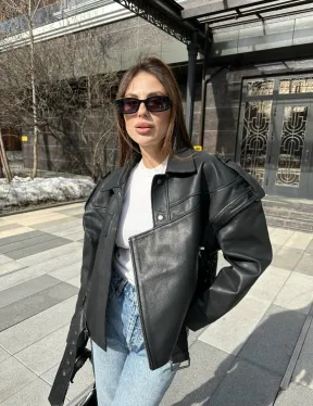 Косуха женская из натуральной кожи