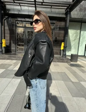 Косуха женская из натуральной кожи