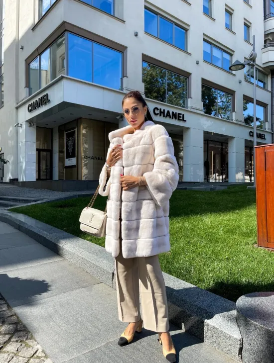 Шуба из кролика рекс