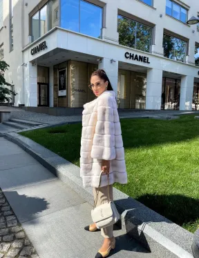 Шуба из кролика рекс