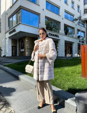 Шуба из кролика рекс