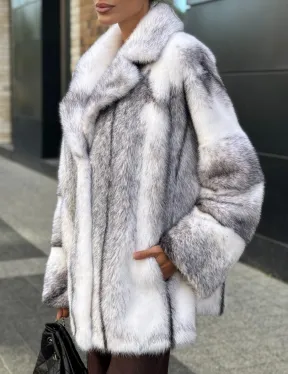 Белая норковая куртка автоледи английский воротник