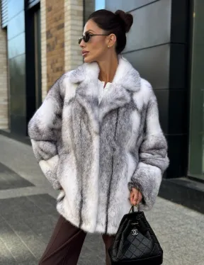Белая норковая куртка автоледи английский воротник
