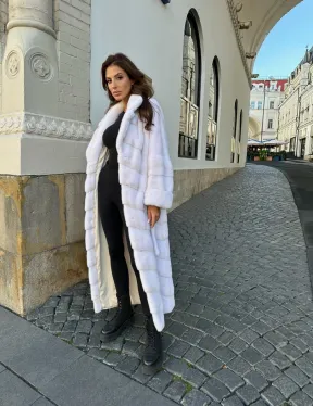 Шуба из импортной норки - цвет паломино