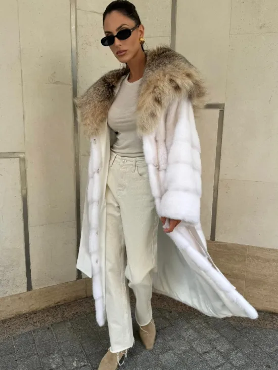 Норка кимоно с капюшоном рысь