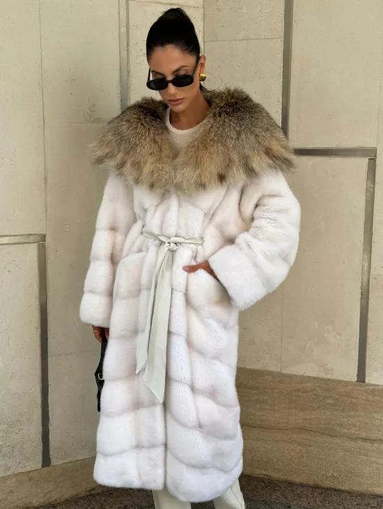 Норка кимоно с капюшоном рысь