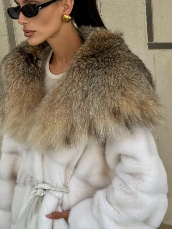 Норка кимоно с капюшоном рысь