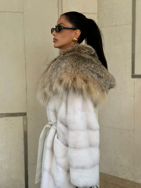 Норка кимоно с капюшоном рысь