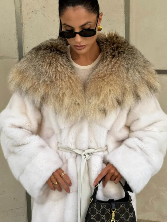 Норка кимоно с капюшоном рысь