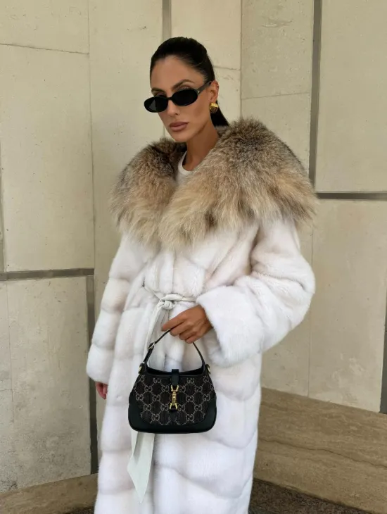 Норка кимоно с капюшоном рысь