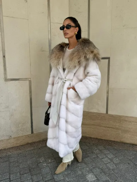 Норка кимоно с капюшоном рысь