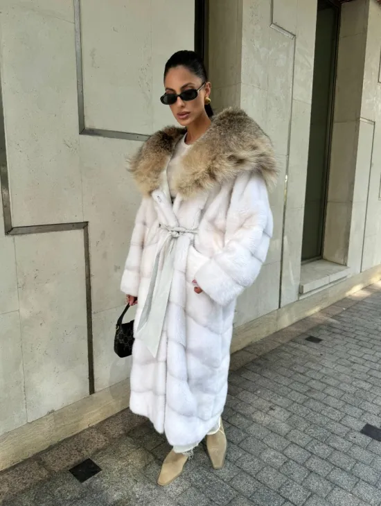 Норка кимоно с капюшоном рысь