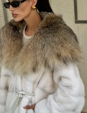 Норка кимоно с капюшоном рысь