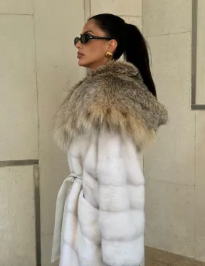 Норка кимоно с капюшоном рысь