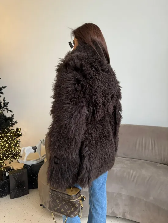 Шуба - дубленка из натуральной овчины (двусторонняя)