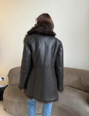 Шуба - дубленка из натуральной овчины (двусторонняя)