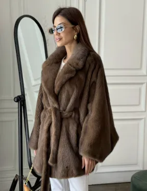 Норка роспуск, английский воротник летучка - цвет соболь