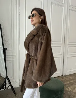 Норка роспуск, английский воротник летучка - цвет соболь