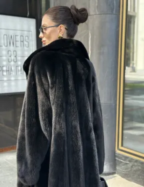 Шуба из аукционного меха норки SAGA FURS