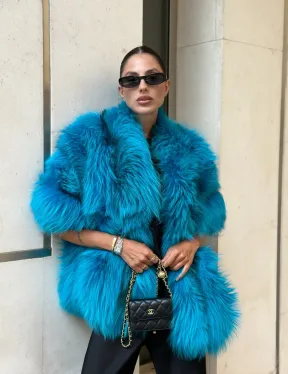 Накидка женская из меха чернобурки - Тиффани