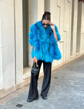 Накидка женская из меха чернобурки - Тиффани