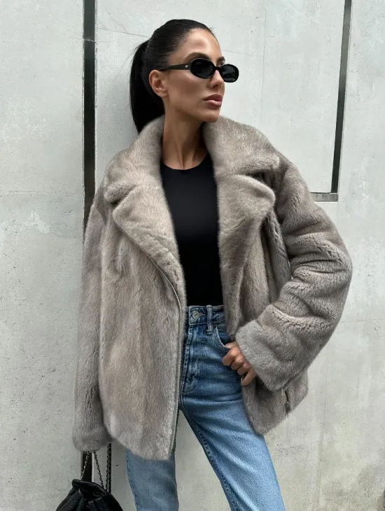 Шуба - косуха из меха норки