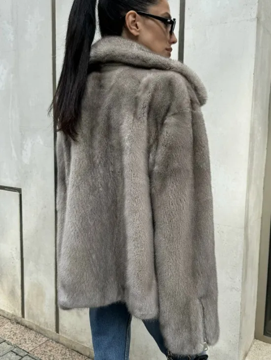 Шуба - косуха из меха норки