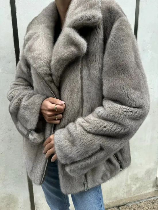 Шуба - косуха из меха норки