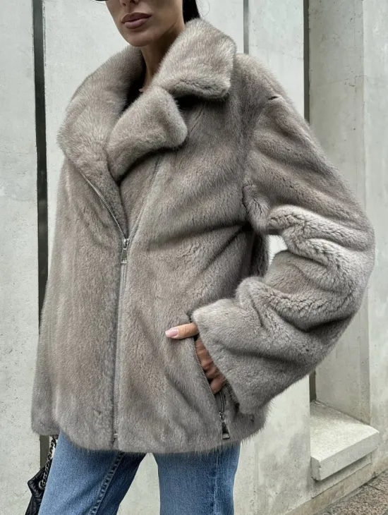 Шуба - косуха из меха норки