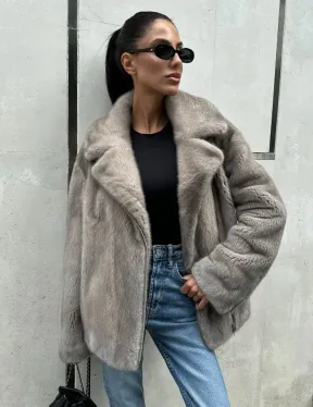 Шуба - косуха из меха норки