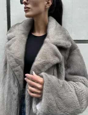 Шуба - косуха из меха норки