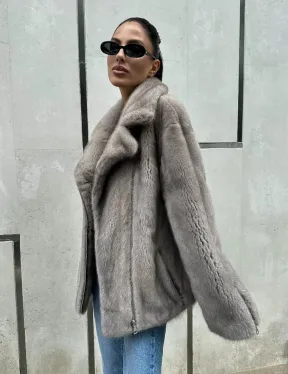 Шуба - косуха из меха норки