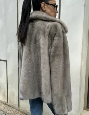 Шуба - косуха из меха норки