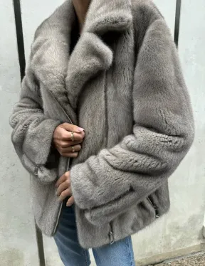 Шуба - косуха из меха норки