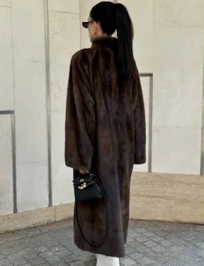 Шуба из PREMIUM норки SAGA FURS в винтажном стиле