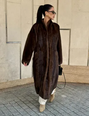 Шуба из PREMIUM норки SAGA FURS в винтажном стиле